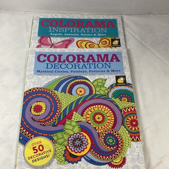 Colorama Art Books Lot of 2 Decorations & Inspiration Create Relax & Recharge - Picture 2 of 11